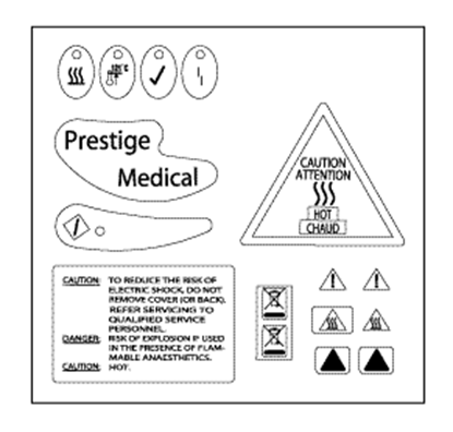 Picture of Prestige Medical 2100 Classic DECAL KIT                                      