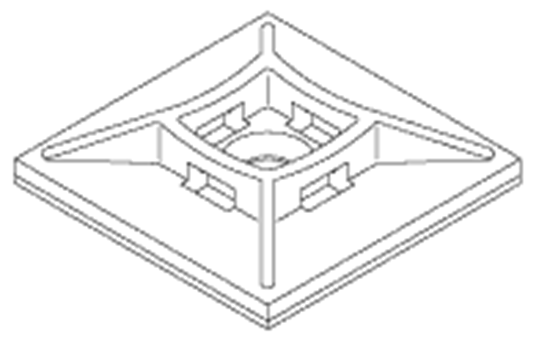 Picture of Cable Tie Mount (4-way) for  pelton and crane sterilizers