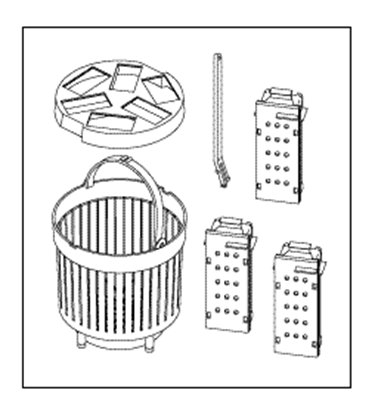 Picture of Cassette rack kit for prestige/ kavo 210006 sterilizer 2100 series                       