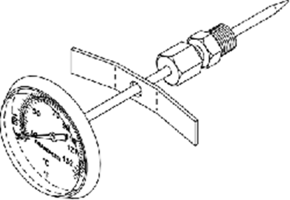 Picture of Midmark Ritter Sybron Model M7 Sterilizer-Temperature Gauge