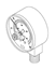 Picture of pressure gauge for  midmark® -  ritter  and Tuttnauer sterilizers