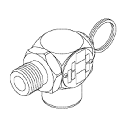 Picture of safety valve (40 psi) for  midmark® -  ritter sterilizers