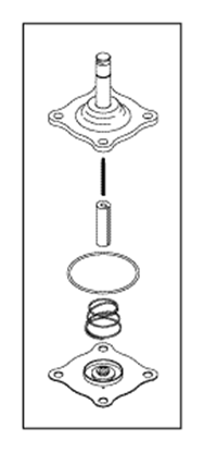 Picture of solenoid valve repair kit for  castle/getinge  3525 and AMSCO autoclave