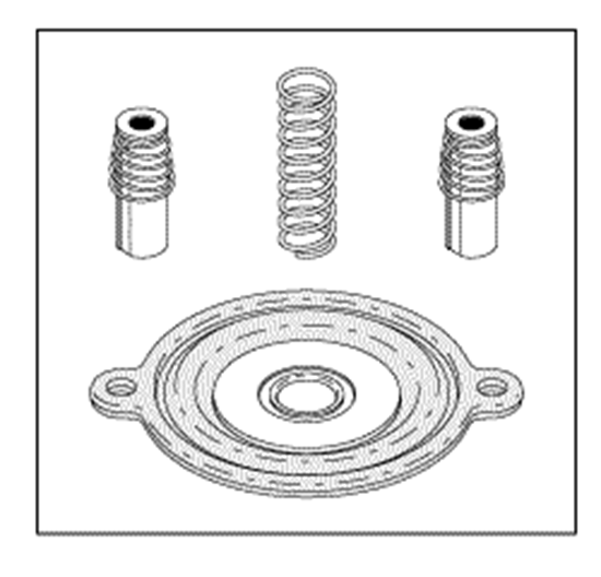 Picture of solenoid valve repair kit for  castle/getinge  autoclaves 3522 3533 3622 3623 3633