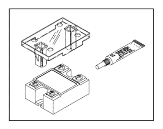 Picture of solid state relay (heater) for tuttnauer®  sterilizer autoclaves E, EK, EA, EZ