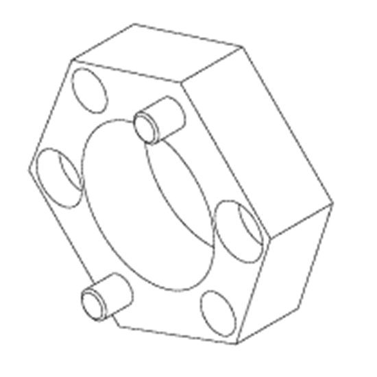 Picture of SPANNER NUT for Delta and Midmark sterilizer solenoid