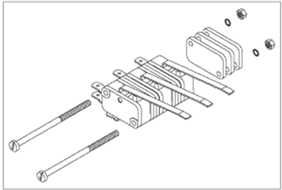 Picture of Tuttnauer 2340M - Set of 3 Multi-base Micro Switches only