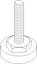 Picture of Statim 2000 / 5000 Sterilizers - Leveler Leg
