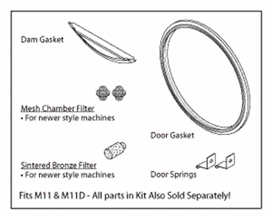 Picture of Midmark Ritter M11, M11D sterilizer PM Kit