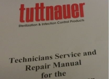 Picture of Manual for Tuttnauer E EA EK EKA Sterilizers Technician