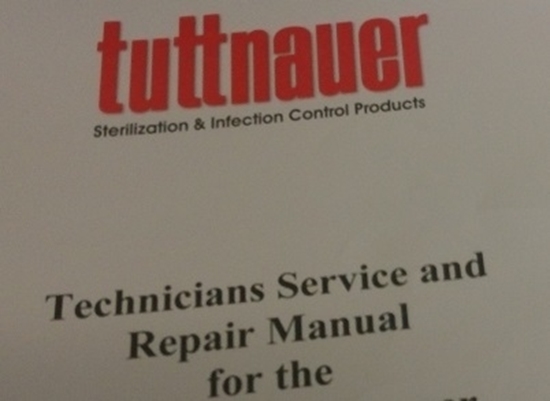 Picture of Manual for Tuttnauer E EA EK EKA Sterilizers Technician